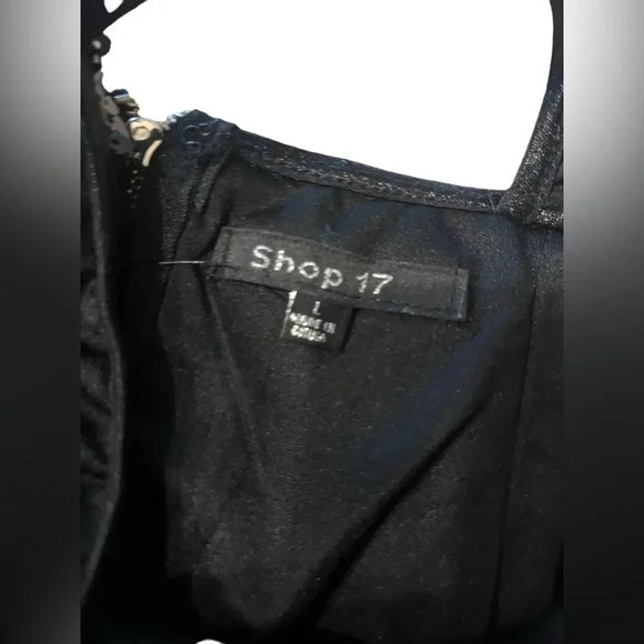 Shop 17 Multicolor Striped Sequin Mini Dress Sz L - Picture 7 of 9